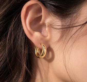 Gold Huggie Hoops