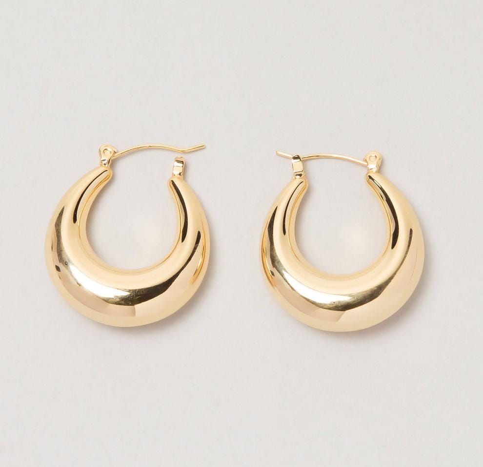 Gold Statement Hoops