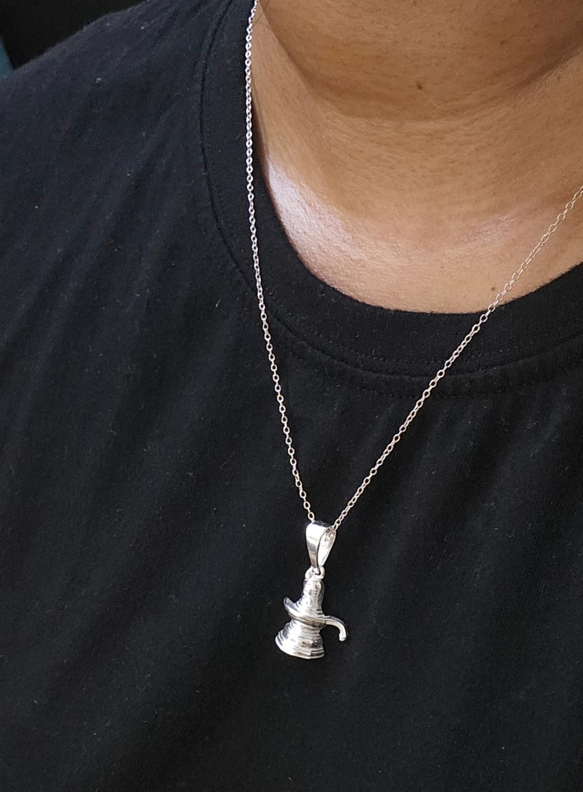 Little Shivlinga Pendant of Mahadev in 925 Silver