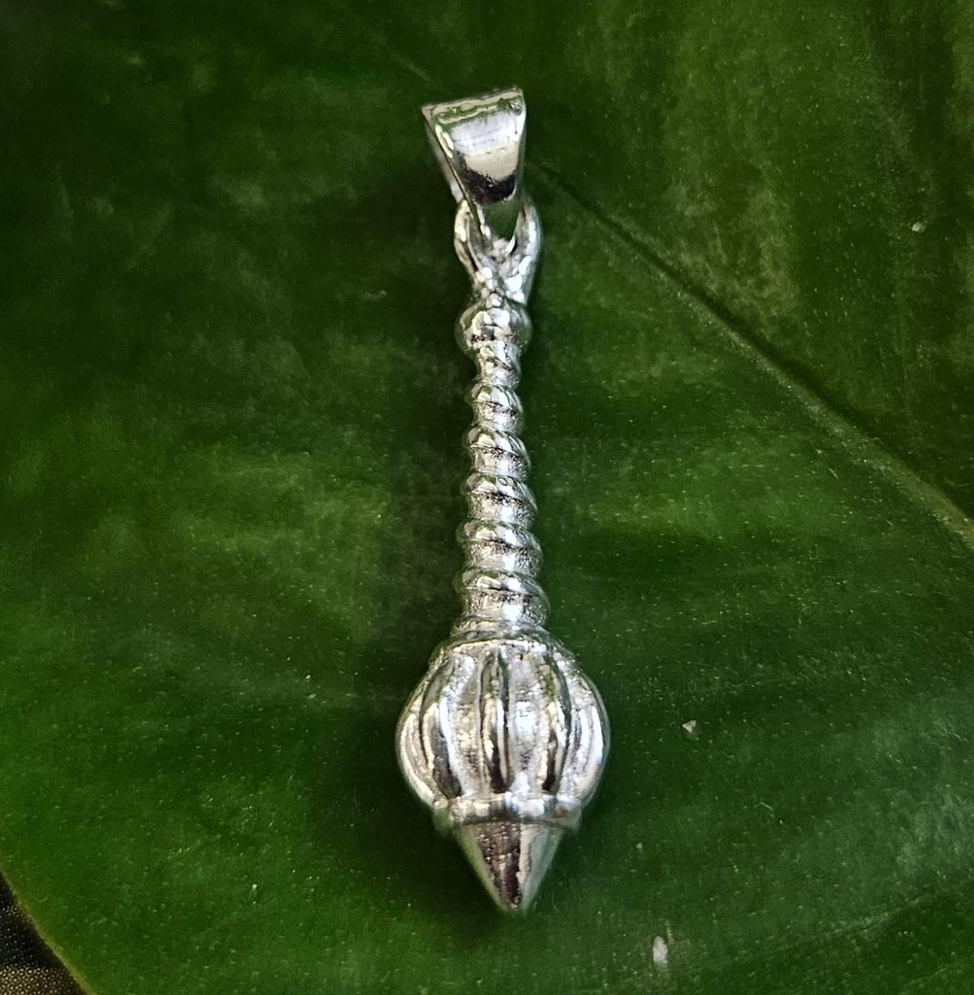 Hanuman's Shastra Gada Pendant in 925 Silver