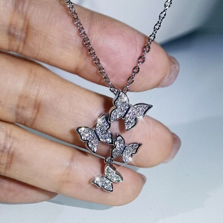 Butterfly Diamonds Pendant