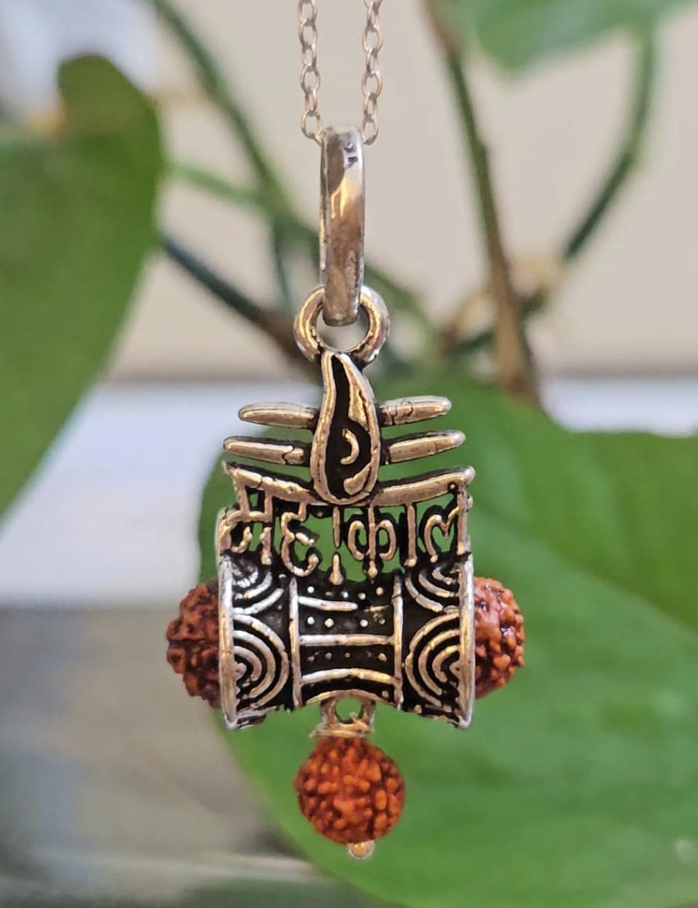 Mahakal Rudraksha Pendant in 925 Silver