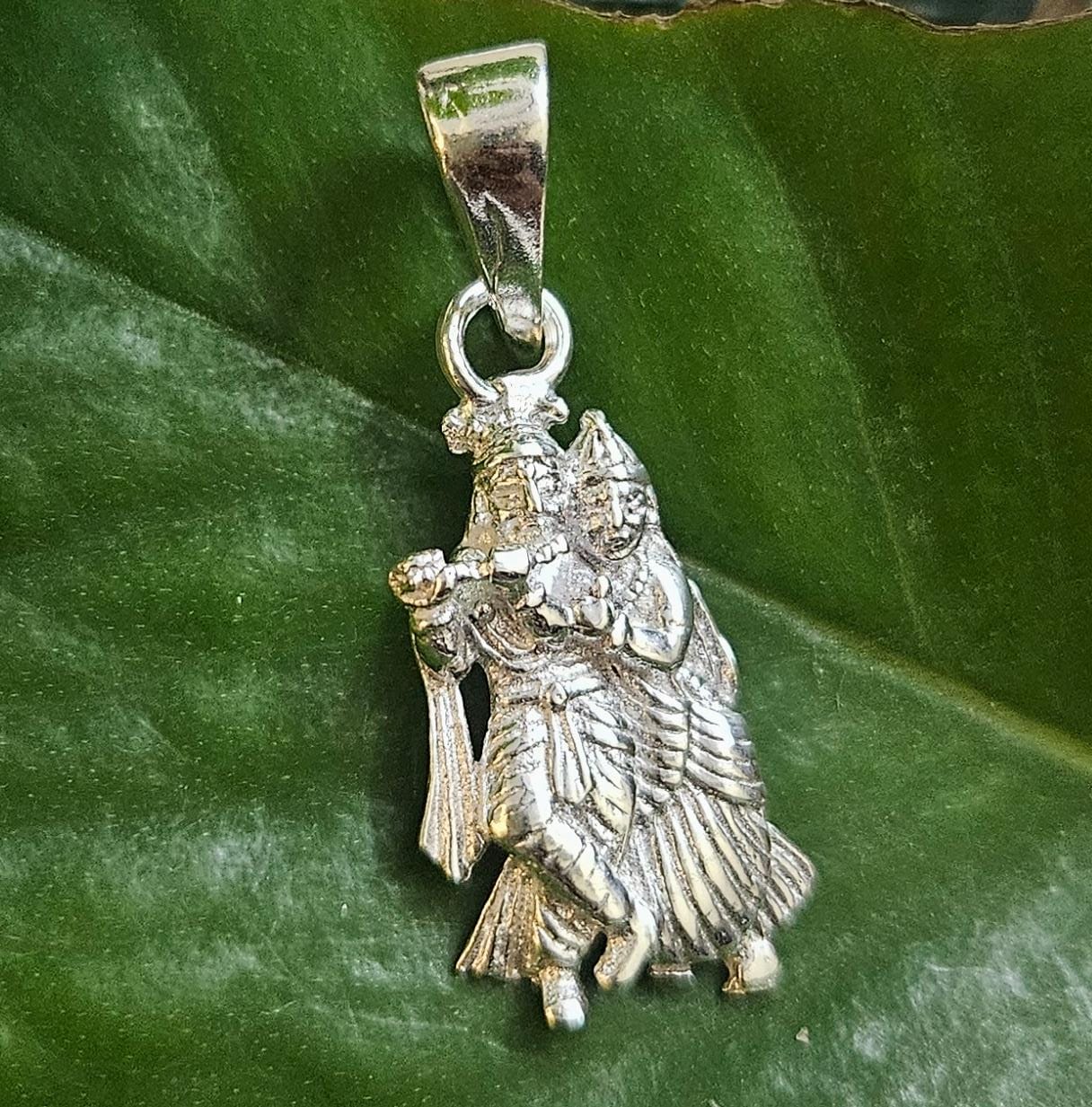 Radha Krishna Pendant in 925 Silver