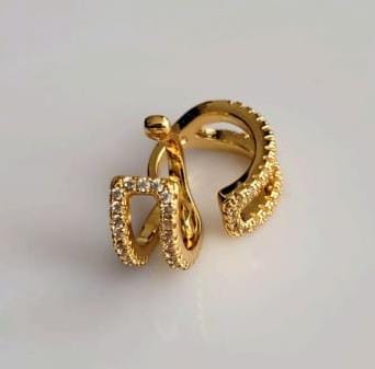 Diamond Ear Cuff Gold