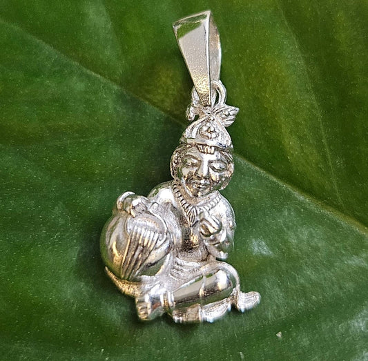 Makhanchor Little Kanha/ Krishna Pendant in 925 Silver