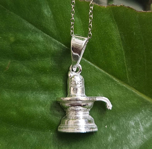 Little Shivlinga Pendant of Mahadev in 925 Silver