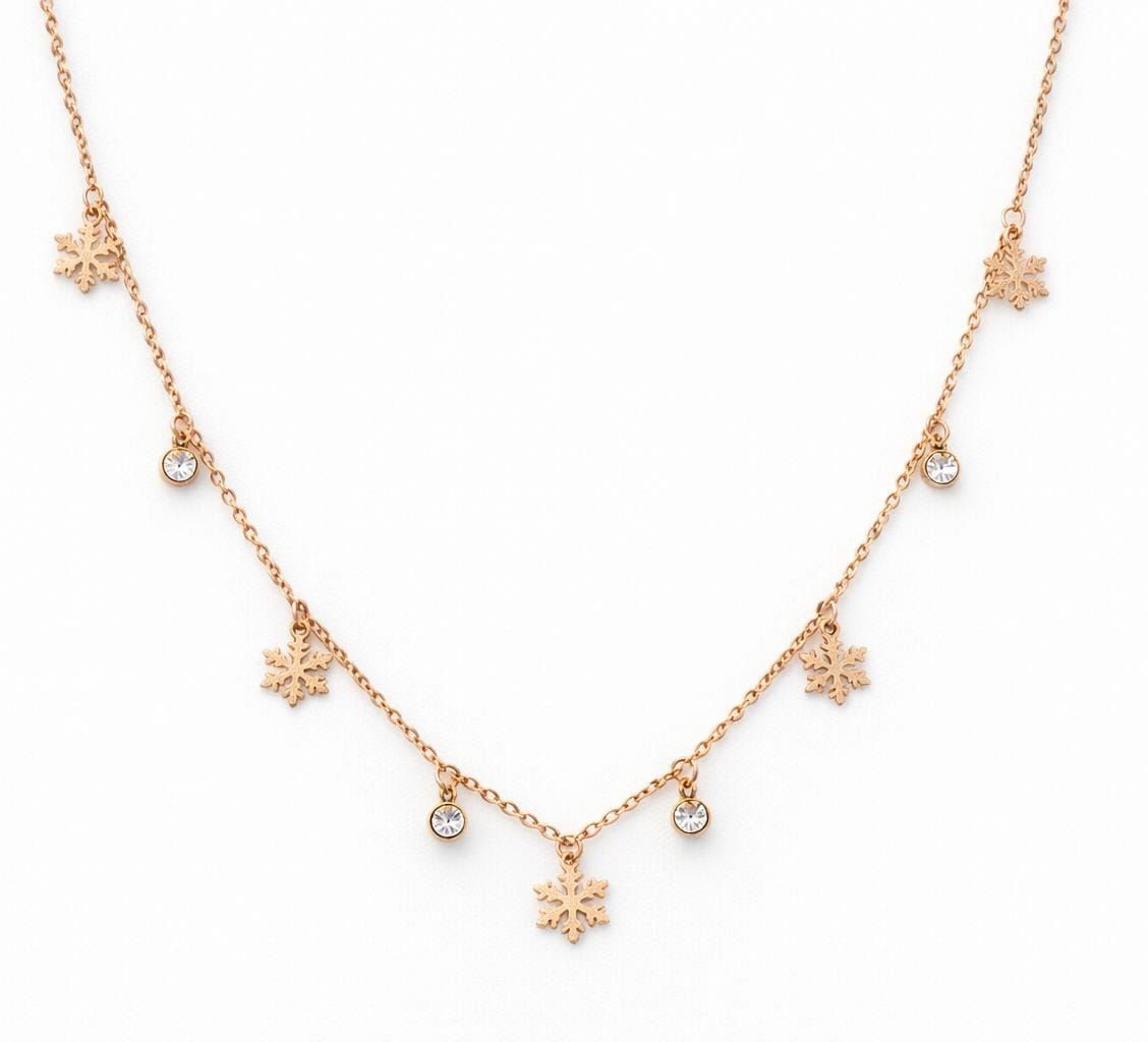 Snoeflake Charm Necklace