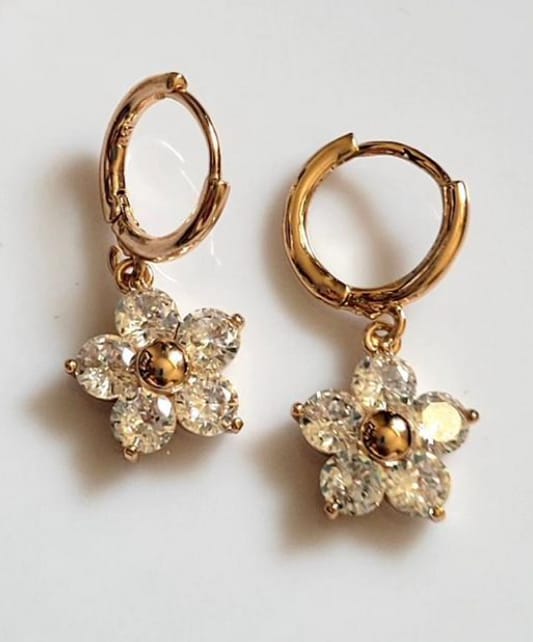Dangle Flower Earrings