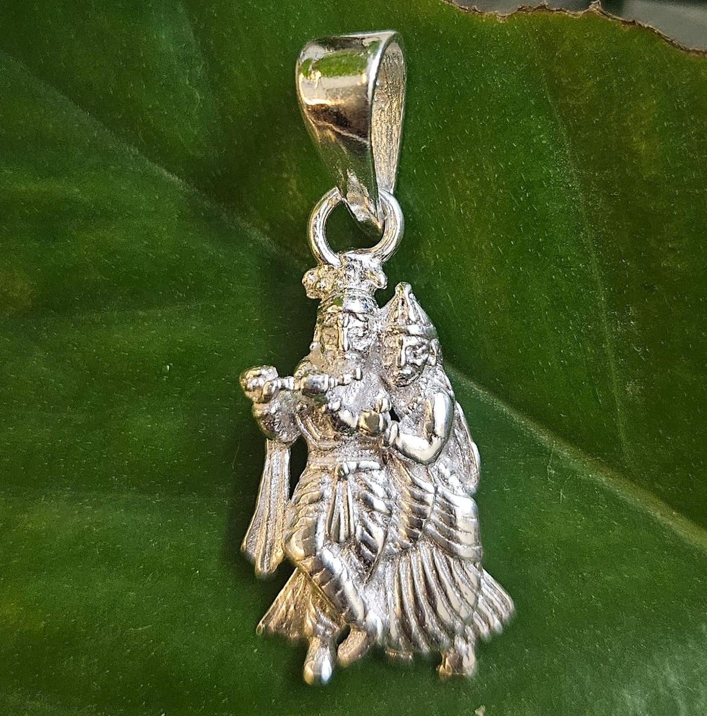 Radha Krishna Pendant in 925 Silver