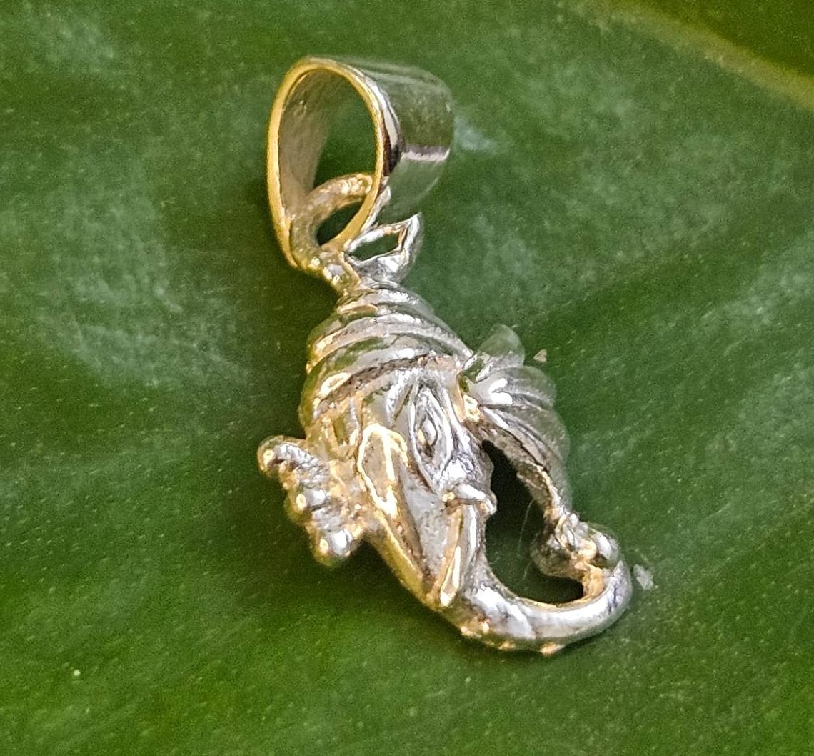 Little Ganesha Pendant in 925 Silver