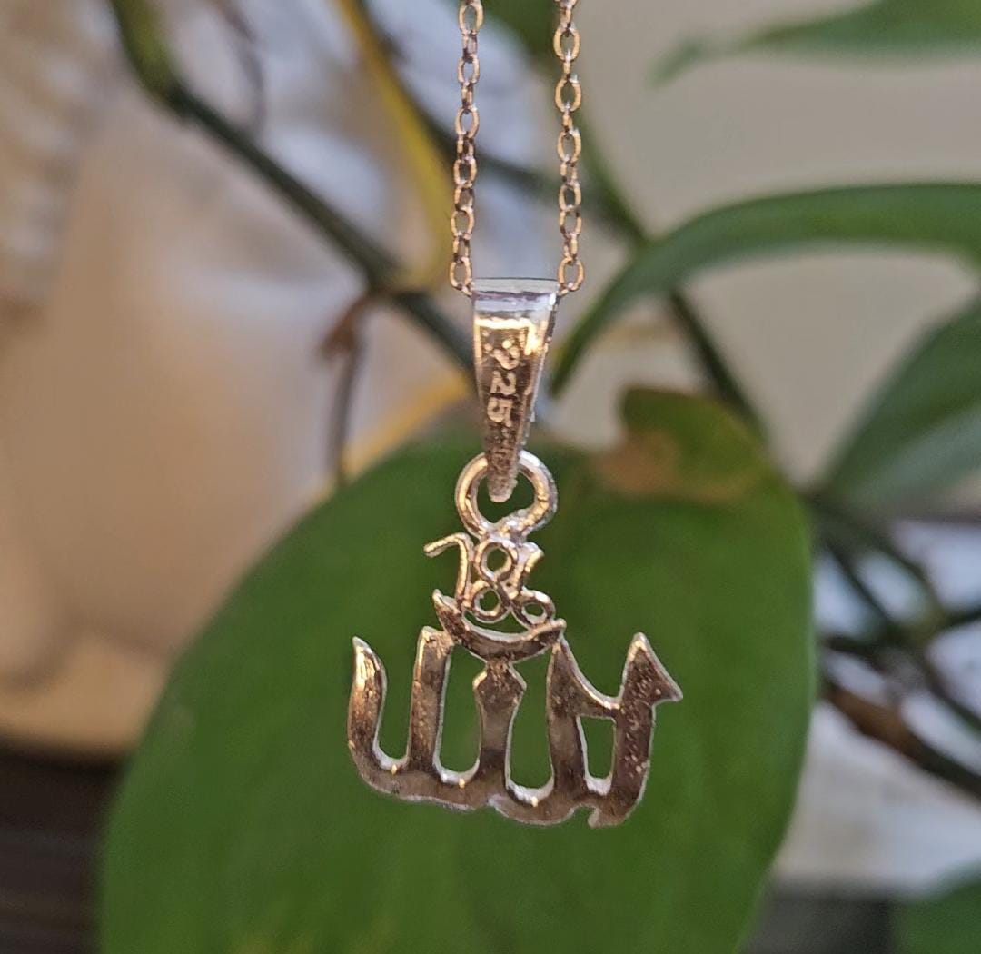 Islamic Symbol Allah Pendant in 925 Silver