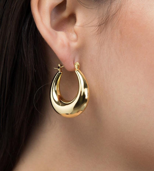 Gold Statement Hoops