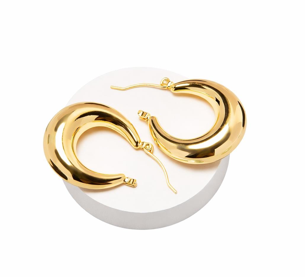 Gold Statement Hoops