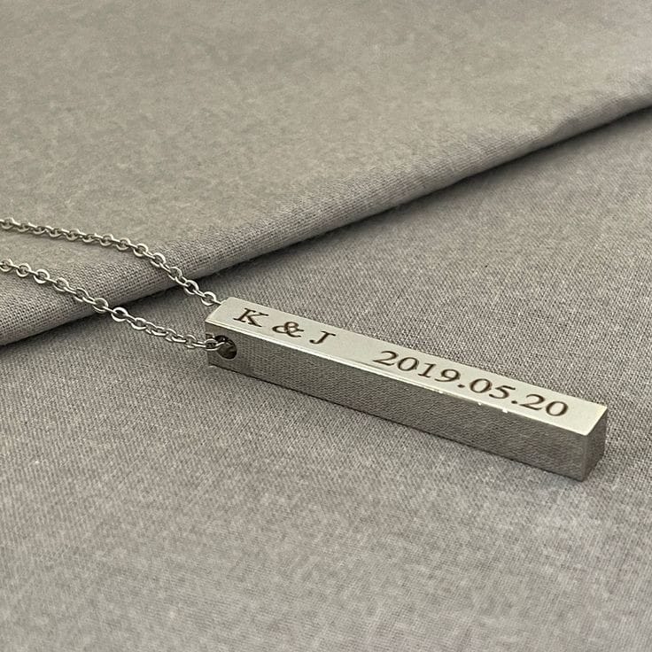 Silver Personalize Name Pendant