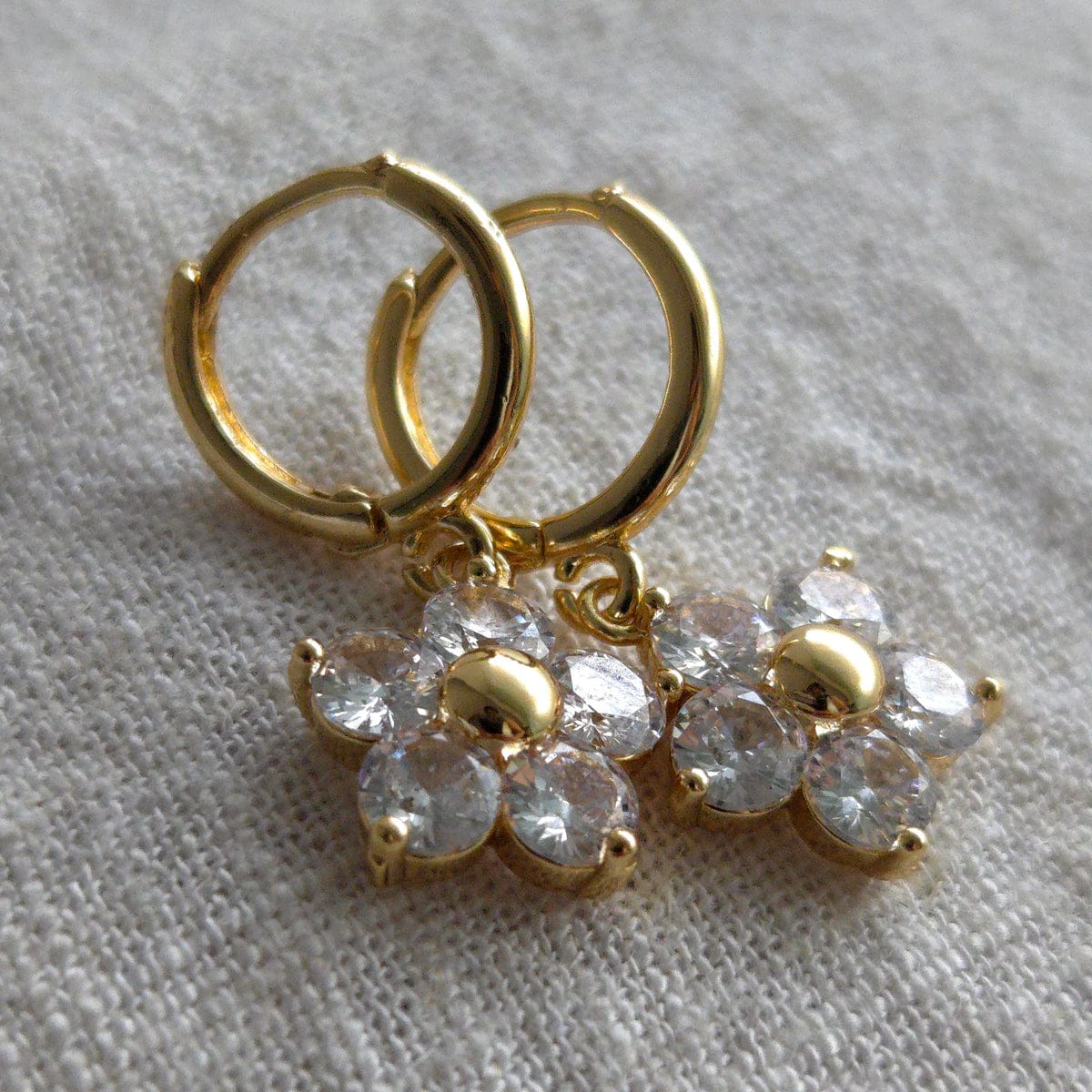 Dangle Flower Earrings