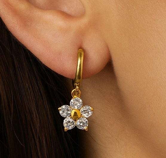 Dangle Flower Earrings