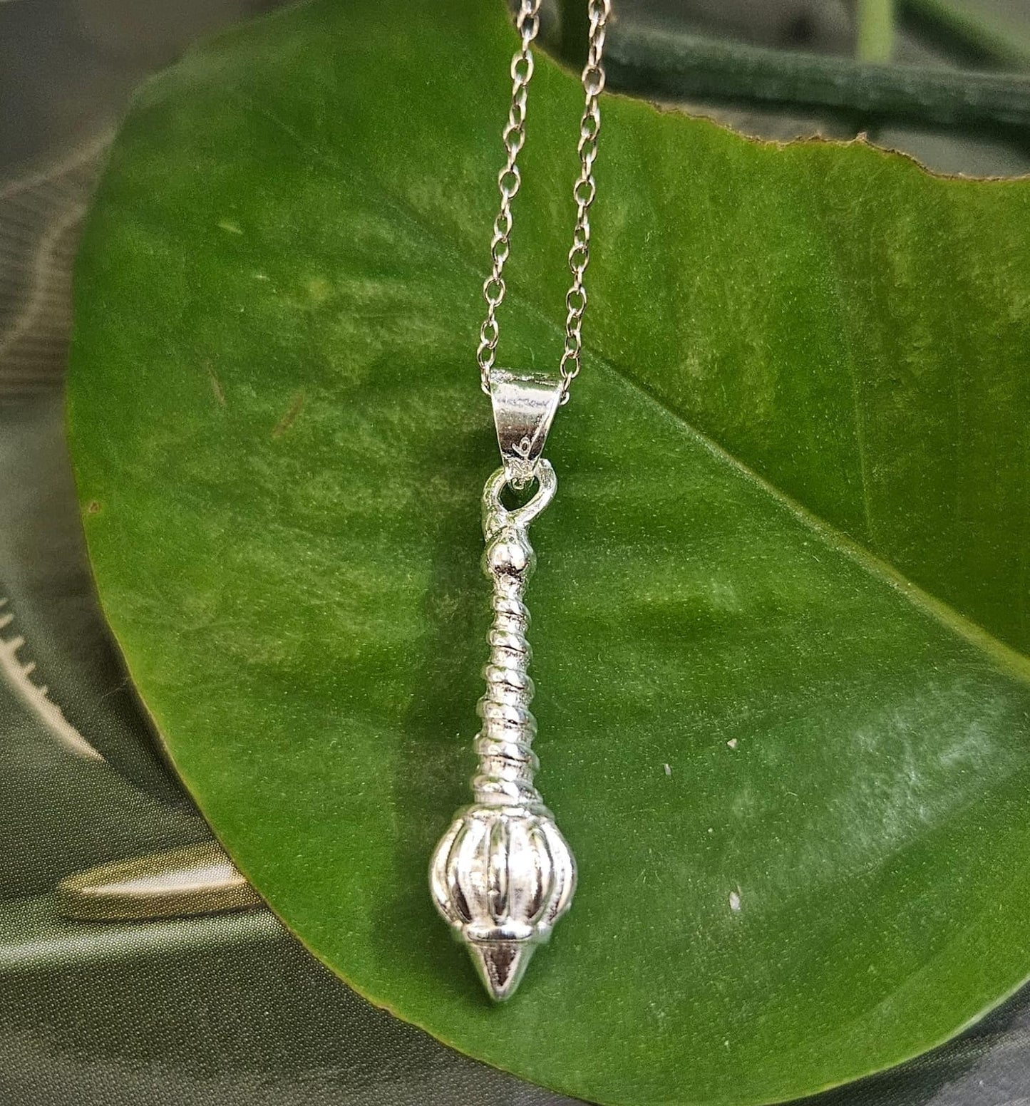 Hanuman's Shastra Gada Pendant in 925 Silver