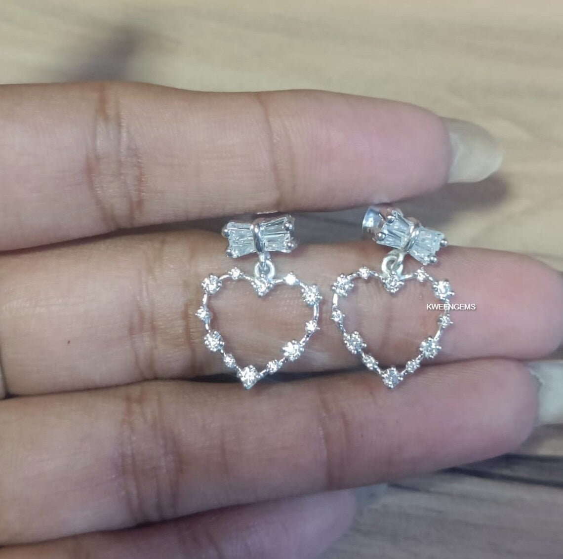 Heart Diamonds Earrings