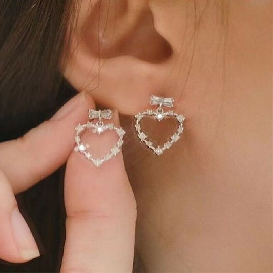 Heart Diamonds Earrings