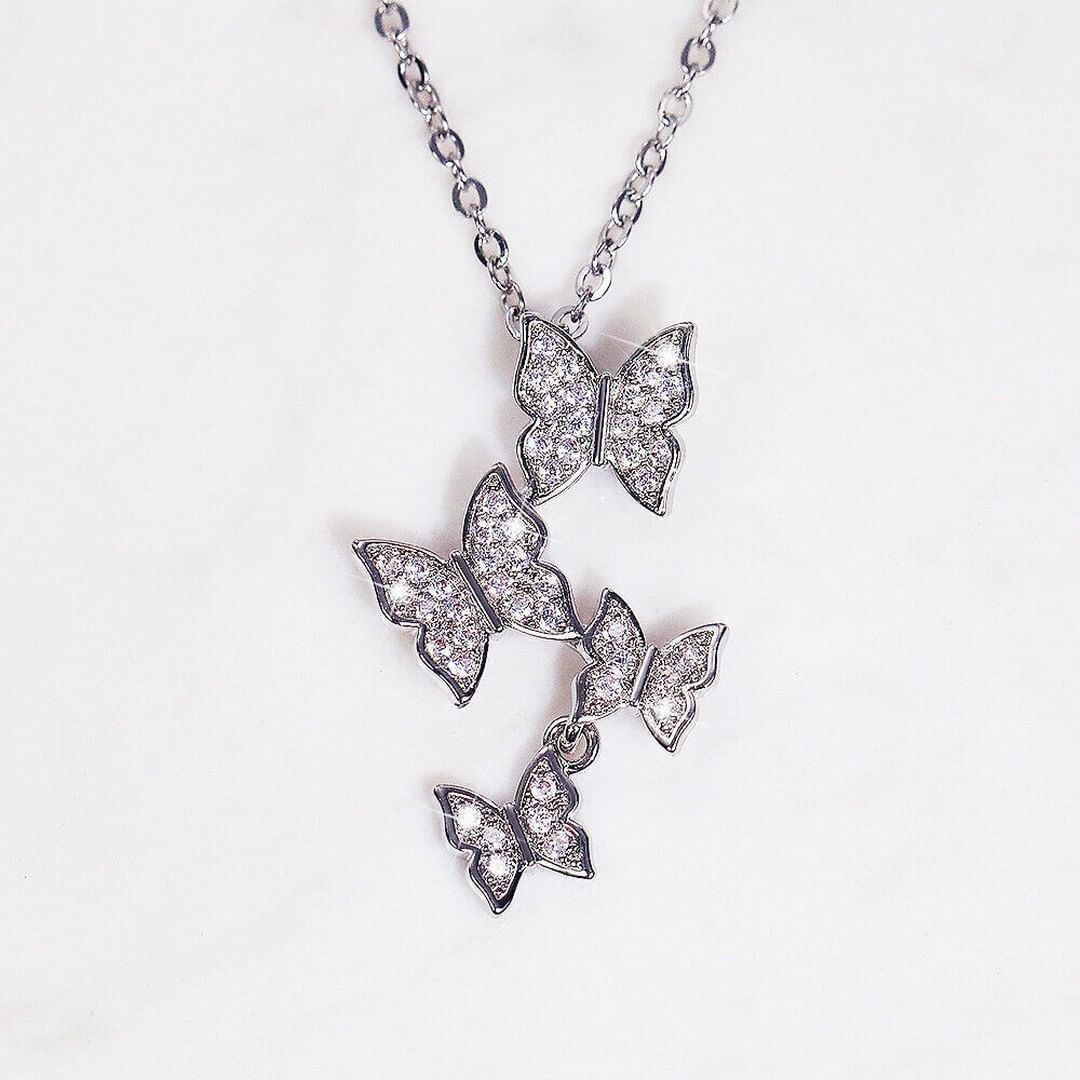 Butterfly Diamonds Pendant